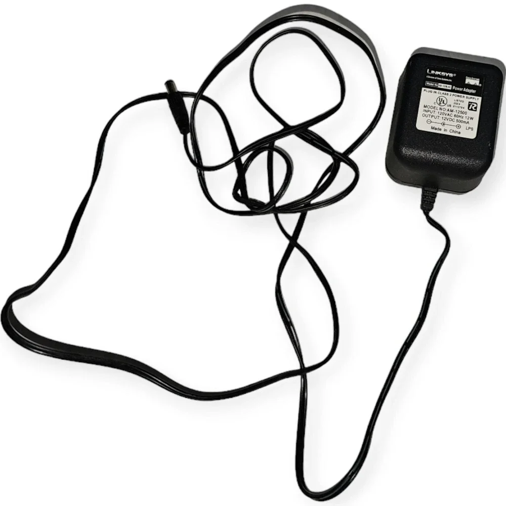 Original OEM Linksys AM-12500 AD‎ 12/0.5C AC Adapter Power Supply 12V 500mA